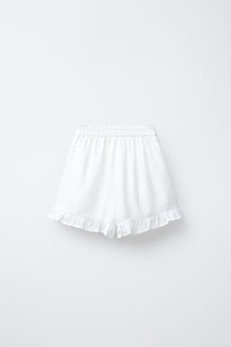 100% LINEN RUFFLED BERMUDA SKORT - Zara фото 2