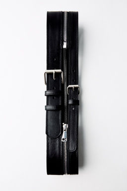 ZIP WAIST BELT WITH DOUBLE BUCKLE - Zara фото 6