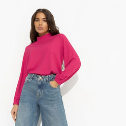 Блуза из трикотажа Рискуй и выигрывай! (red)