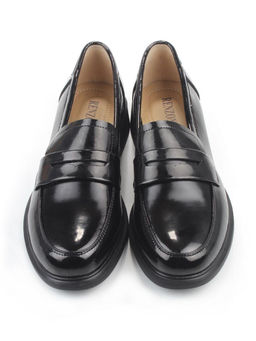 03-PDEB105-3 BLACK Лоферы женские (натуральная кожа)