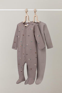 Crockid _ К 6025-2уп/быстрые машинки,полоска набор комбинезон (слип) яс