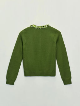 Кардиган с пайетками на воротнике / Zarina