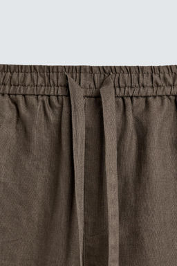 PANTAL?N RELAXED FIT 100% LINO / Marr?n / Topo - Zara фото 9