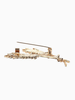 Брошь «Колосья» пшеницы, цвет жёлтый в золоте