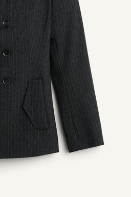 STRUCTURED STRIPED BLAZER - Zara фото 8