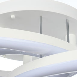 Люстра с пультом BayerLux «Монса», 3хLED, 44 Вт, 3000-6000К, белая, 57×57×19 см
