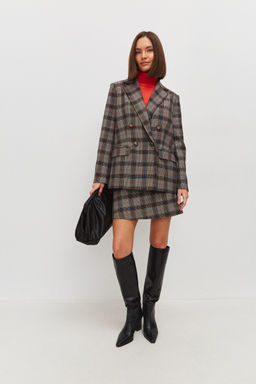 Двубортный пиджак в клетку - TO BE ONE фото 4