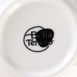 Супница BellaTenero, 450 мл, 15×11.5×7.5 см, с ложкой, на бамбуковой подставке, фарфор, белая