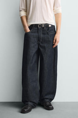 JEANS BALLOON FIT / Marino / Blanco - Zara фото 2