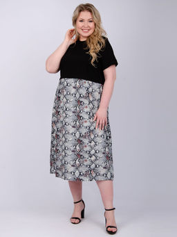 Платье Виттория, вискоза/кулирка До 60 размера - Малина фото 72