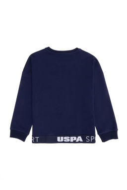 Темно-синяя толстовка для мальчиков с круглым вырезом - U.s. polo assn фото 5