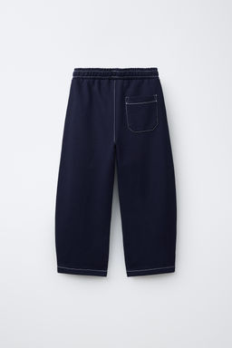 CONJUNTO SUDADERA Y PANTAL?N FELPA PESPUNTE / Marino