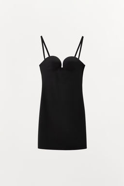 VESTIDO MINI CON POLIAMIDA BODY SHAPE / Negro - Zara фото 8
