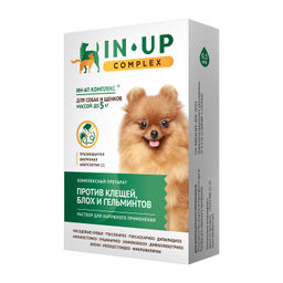 ИН-АП комплекс для собак и щенков массой до 5 кг (0,5 мл) против блох, клещей, вшей, власоедов и гельминтов монодоза монодоза 4607086630785