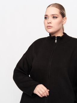 Пальто вязаное PL26767BLK01