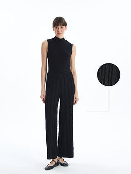 Beli Lastikli Dokulu Geni? Pa?a Kad?n Pantolon