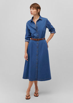 Dugme Detayl? Indigo Etek - Mavi фото 2