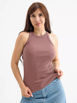 Майка женская Оптима Кашкорсе рубчик из хлопка  фото 77