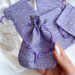 Мешочек: Холщовый сиреневый (5 шт)