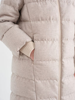 Conso/WDM 230569 - beige Пуховое пальто  фото 3