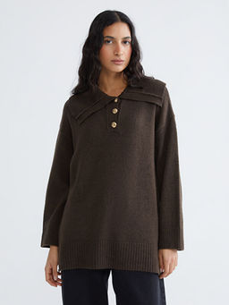 Polo Yaka Kad?n Triko Kazak