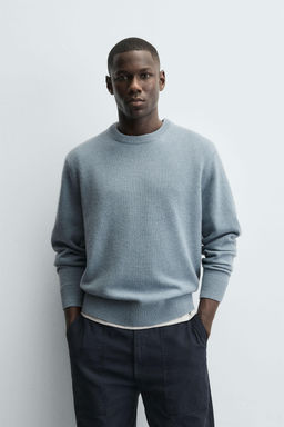 REGULAR FIT WOOL BLEND JUMPER - Zara фото 2