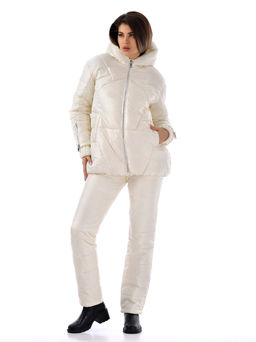 Зимняя куртка с вязанной отделкой - А+б коллекция фото 4