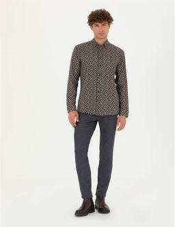 Siyah Slim Fit Uzun Kollu G_mlek