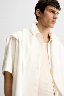 VISCOSE AND JUTE SHIRT - Zara фото 5