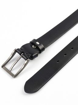 Мужской кожаный ремень Dierhoff ДРК 3053/3-35 Черный - Sergio valentini фото 8