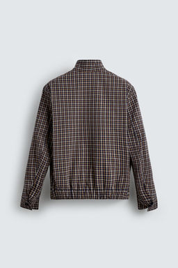 CHECKED BOMBER JACKET - Zara фото 8