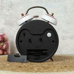 Будильник 10,5 см / 6040 /уп 60/ белый