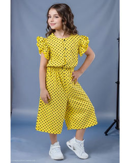 Комбинезон д/д Катенька, цвет Желтый(горошек),100% х/б