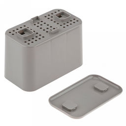 Сушилка для столовых приборов пластмассовая "Смарт" 15,7х8,7х11,1см, пыльно-серый (Россия)