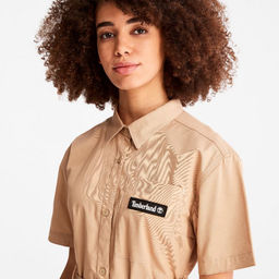 Женское платье Timberland Timberchill Utility Shirt Dress бежевая  фото 2