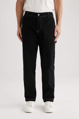 Широкий крой Широкие брюки с нормальной талией Широкие брюки - Defacto фото 4