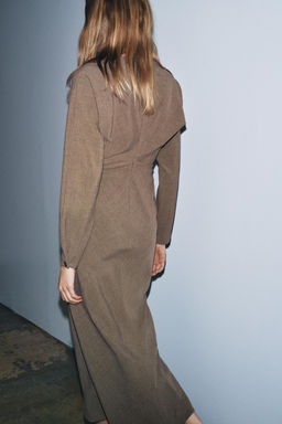 ZW COLLECTION DRAPED MIDI DRESS - Zara фото 3