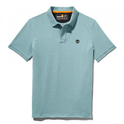 Мужские поло с коротким рукавом Timberland Polo Millers River Pique Regular голубая  фото 6