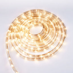 ULD-D50 50M/С08 IP44 WARM WHITE Гирлянда светодиодная Дюралайт, 50м. С контроллером. Теплый белый свет. Провод белый. ТМ Uniel