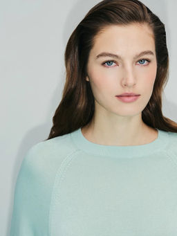 Джемпер с широким рукавом из вискозы / Zarina фото 11