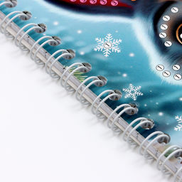 Алмазная мозаика на новый год с частичным заполнением для детей на блокноте Зайка, 11?15 см, 48 листов, набор для творчества