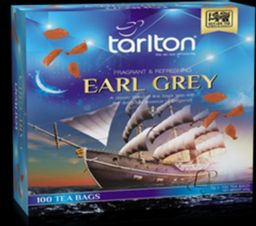 TARLTON. Earl Grey 200 гр. карт.пачка, 100 пак. ШРИ-ЛАНКА