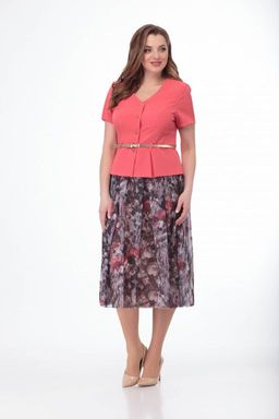 Костюм ANELLI 690 красный жакет/маки