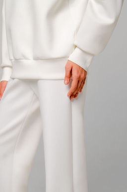 Арт. 2801Костюм с брюками женский 44-50 (4 шт) Цвет:молочный - Калинка фото 9