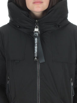 2316 BLACK Пальто зимнее женское (200 гр. холлофайбера) - Fashion фото 11