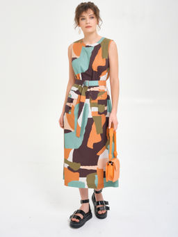 Платье с принтом