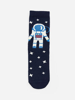 Desenli Erkek ?ocuk Soket ?orap 3l? - Waikiki фото 2