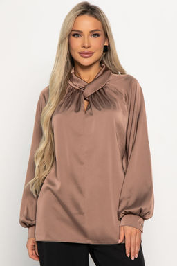 Блуза Элеонора (коричневая) Б14927-30М