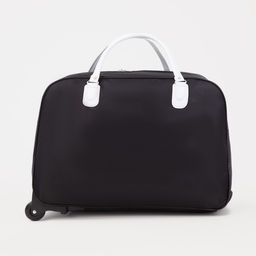 Сумка дорожная 20 на колёсах, отдел на молнии, наружный карман, цвет чёрный - Simaland фото 2