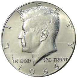 1/2 доллара (50 центов) 1966 года США